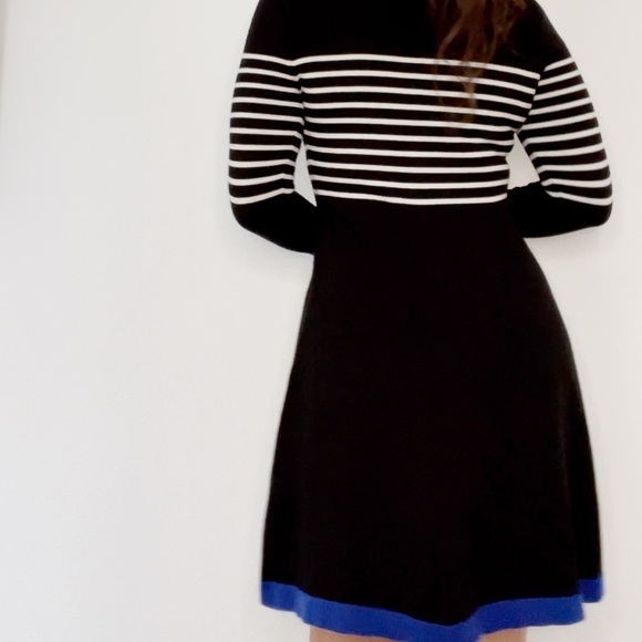 Vince Camuto long sleeve color block sweater dress - Picture 6 of 9